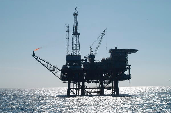 Oil Platform Silhouette